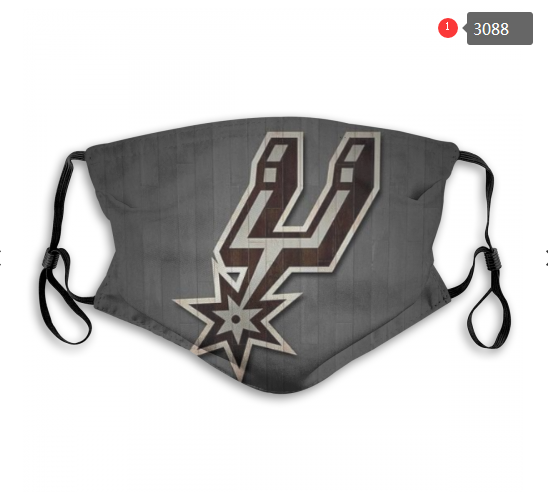 NBA San Antonio Spurs #1 Dust mask with filter->nba dust mask->Sports Accessory